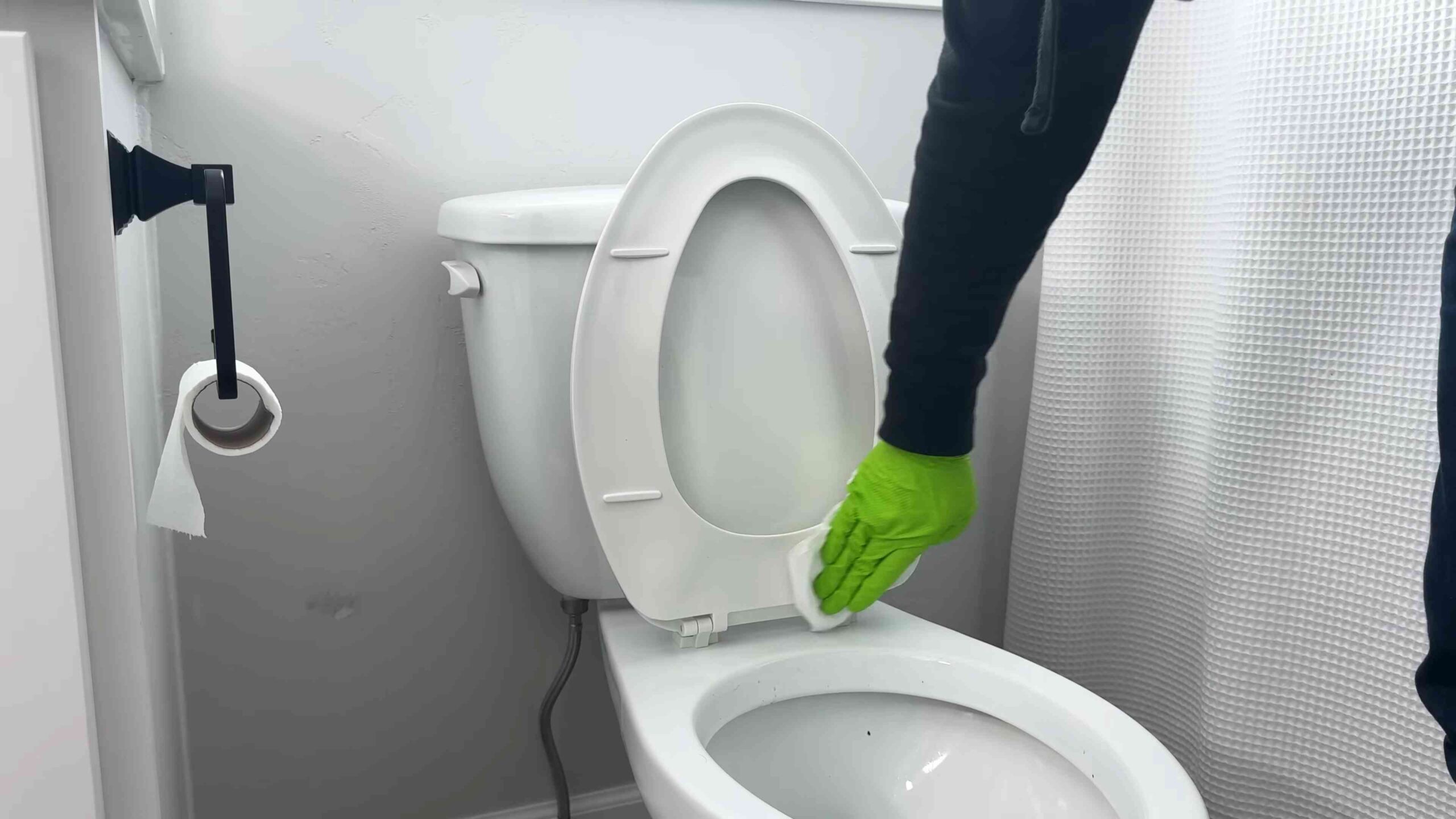 Easy toilet cleaning trick